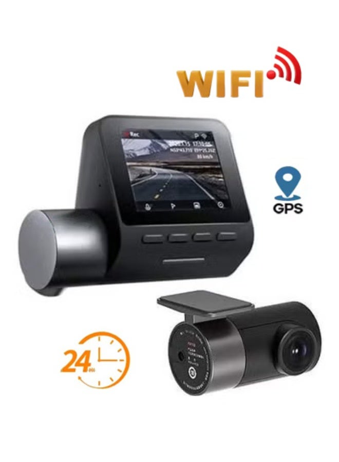 Digisand Dash Cam For Car, A500s Front and Rear Dual Lens Car Camera, Built-in GPS-Wifi-24H Parking Monitor-Night Vision-Car DVR Video Recorder - Image 1