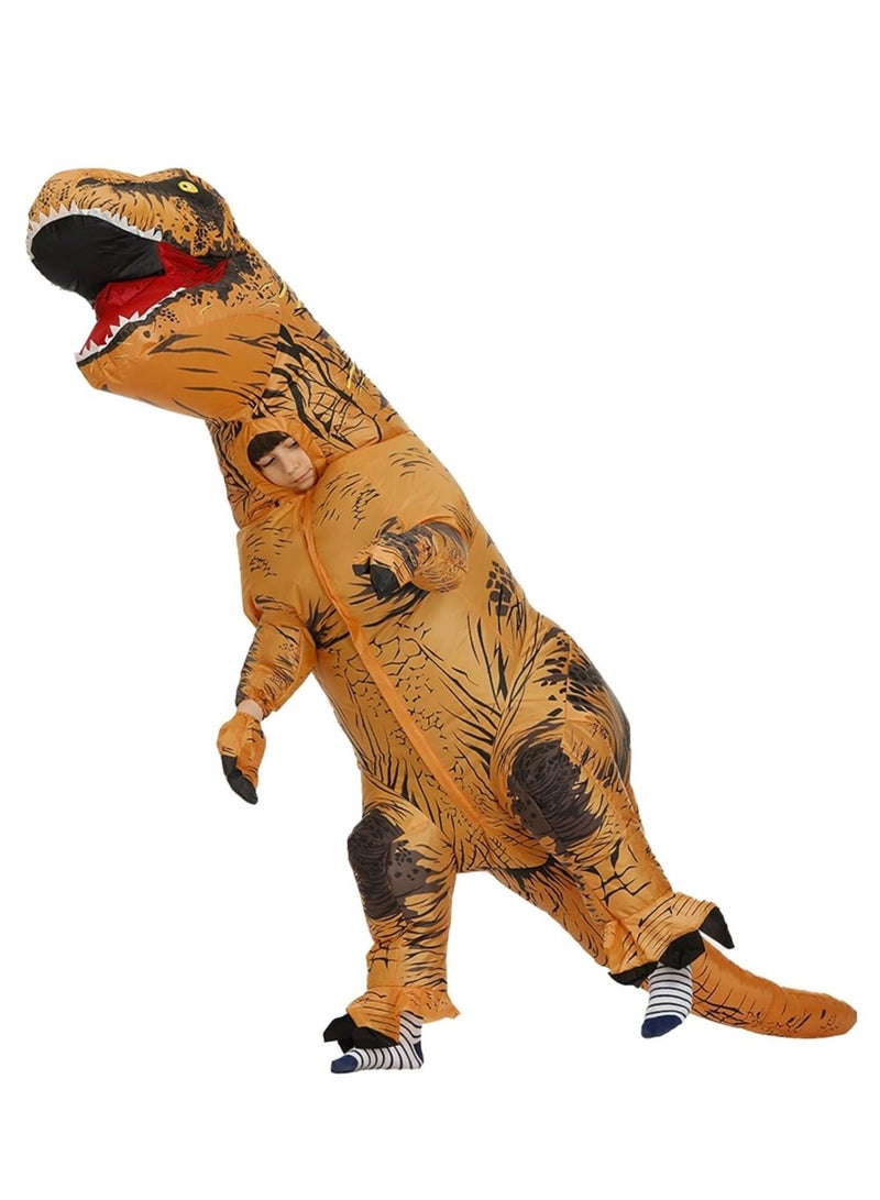 Unisex Jurassic World T-rex Inflatable Costumes, T Rex Costume for Funny Cosplay (for Adults, 160-190cm)  - Image 1