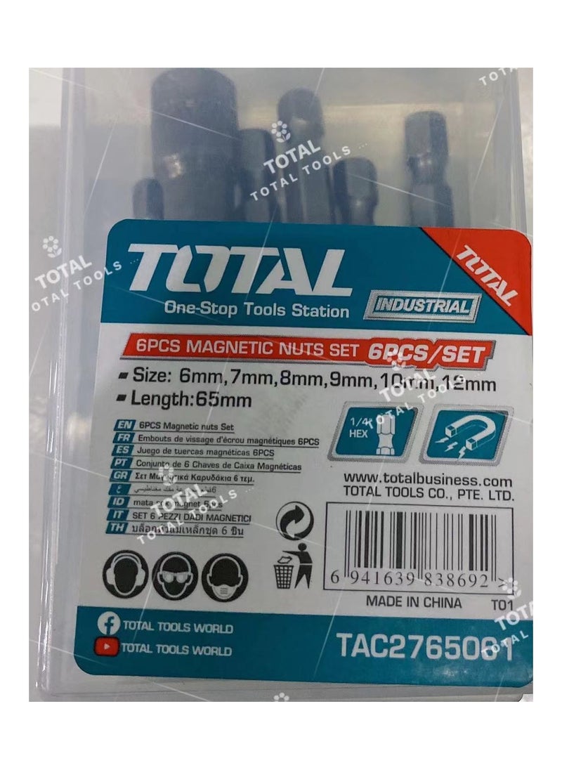 TOTAL - TOTAL 6Pcs Magnetic Nuts Set TAC2765061 - Image 1