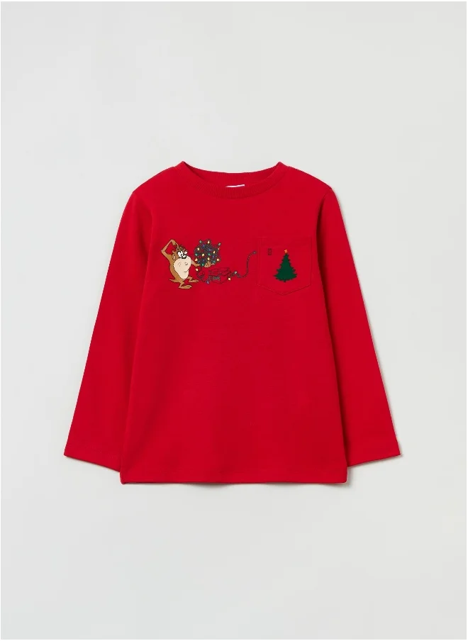 Ovs Ovs Boys Long-Sleeved T-Shirt With Taz Print