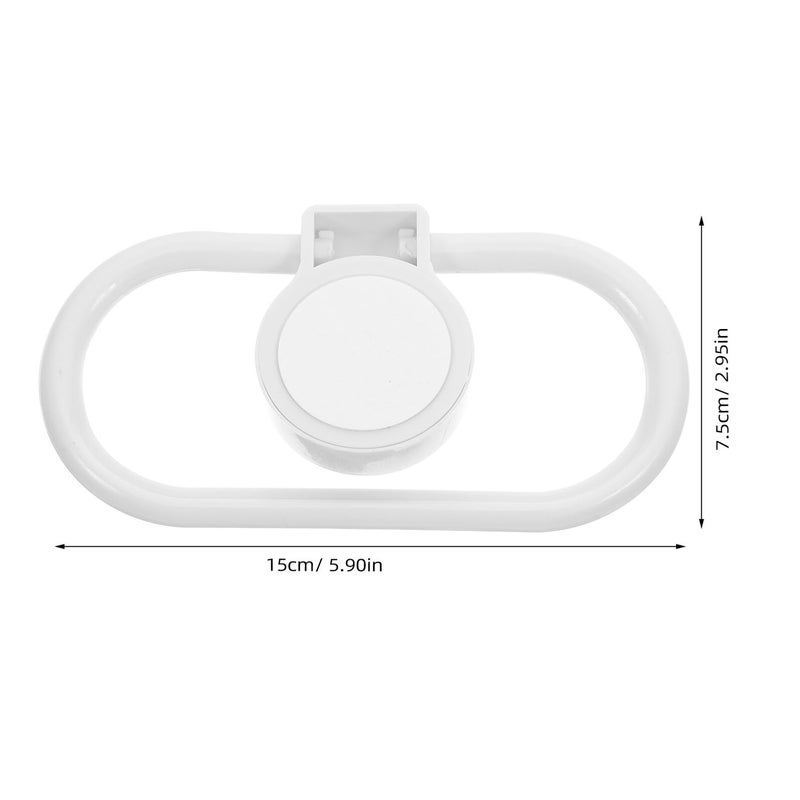 3PCS Stainless Steel Self Adhesive Towel Ring Wall Mount Holder For Kitchen Bathroom - Image 3