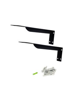 Vixel VIXEL Heavy Duty Shelf Brackets Corrosion-Resistant Reinforced and Sturdy Brackets for Shelf and Table Work Bench 18 inch 2 piece set  - Image 1