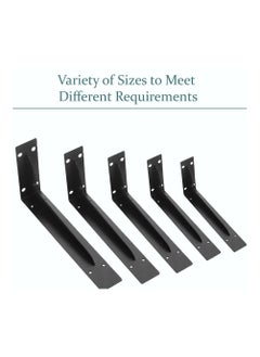 Vixel VIXEL Heavy Duty Shelf Brackets Corrosion-Resistant Reinforced and Sturdy Brackets for Shelf and Table Work Bench 18 inch 2 piece set  - Image 3