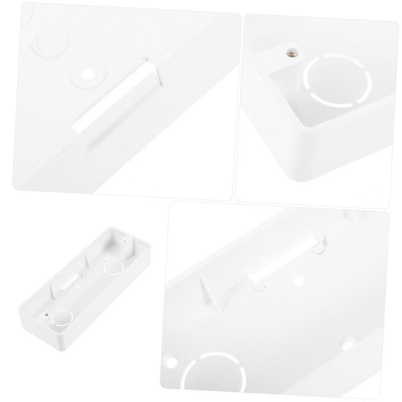 مجموعة صندوق تقاطع من 4 صناديق مآخذ كهربائية مثبتة على السطح من البولي فينيل كلوريد سهلة التركيب - Image 4