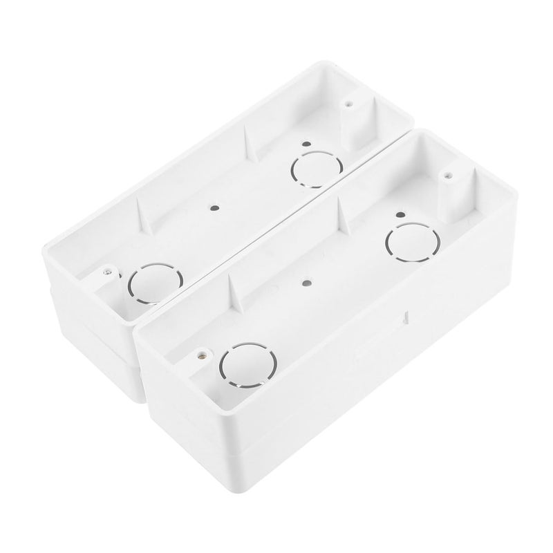 مجموعة صندوق تقاطع من 4 صناديق مآخذ كهربائية مثبتة على السطح من البولي فينيل كلوريد سهلة التركيب - Image 2