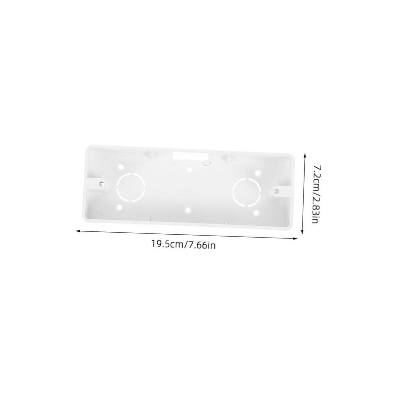 مجموعة صندوق تقاطع من 4 صناديق مآخذ كهربائية مثبتة على السطح من البولي فينيل كلوريد سهلة التركيب - Image 3