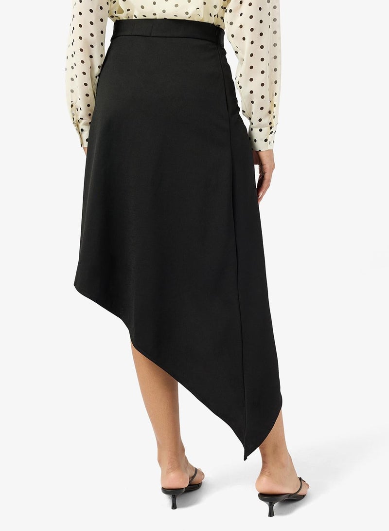 Ginger Satin Assymetric Skirt - Image 3