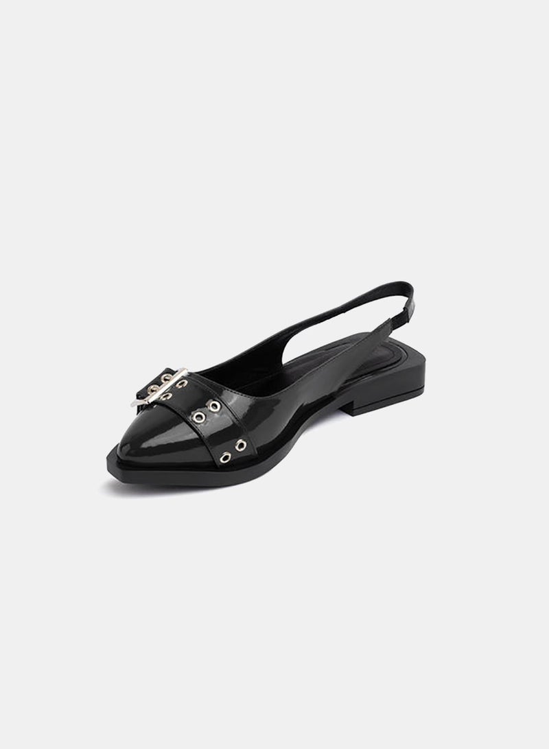 TGS Large Buckle Flat Mule - Image 2