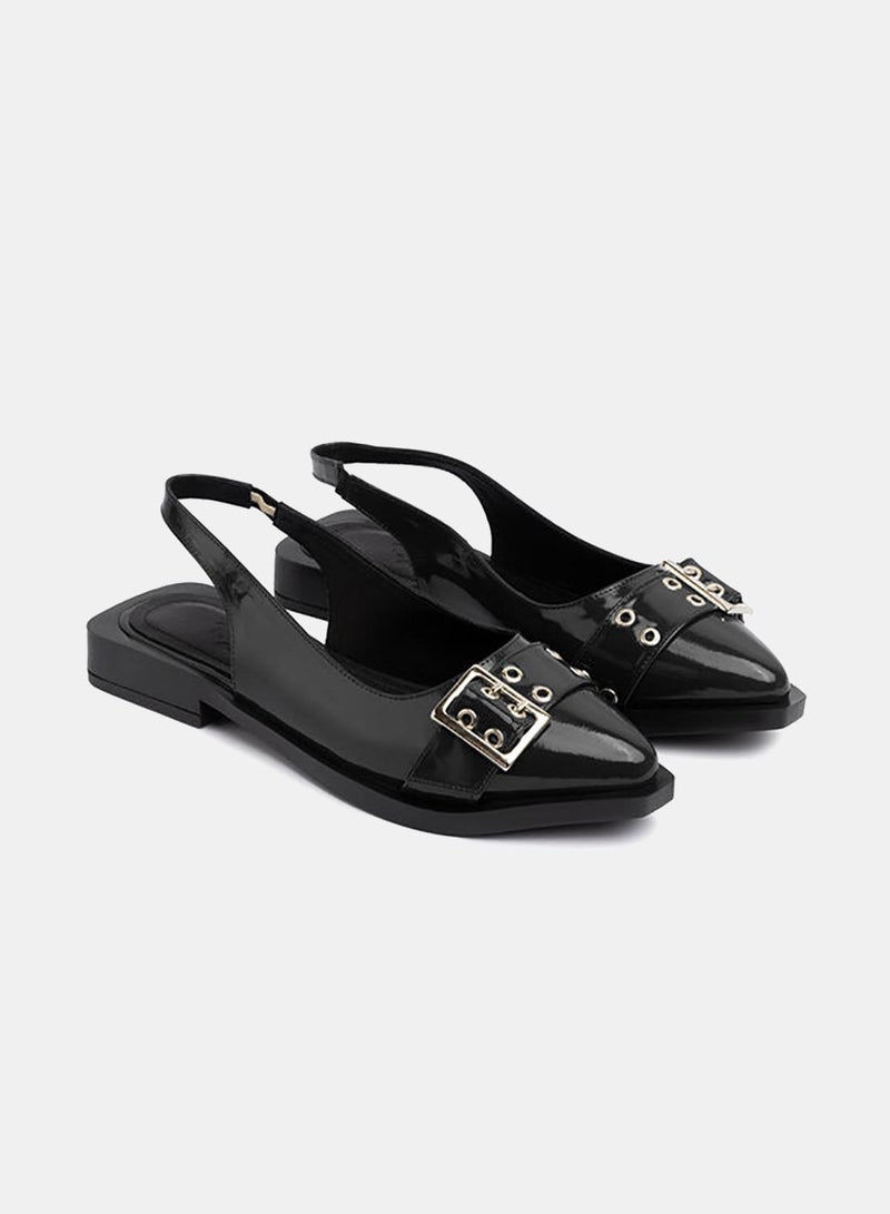 TGS Large Buckle Flat Mule - Image 1