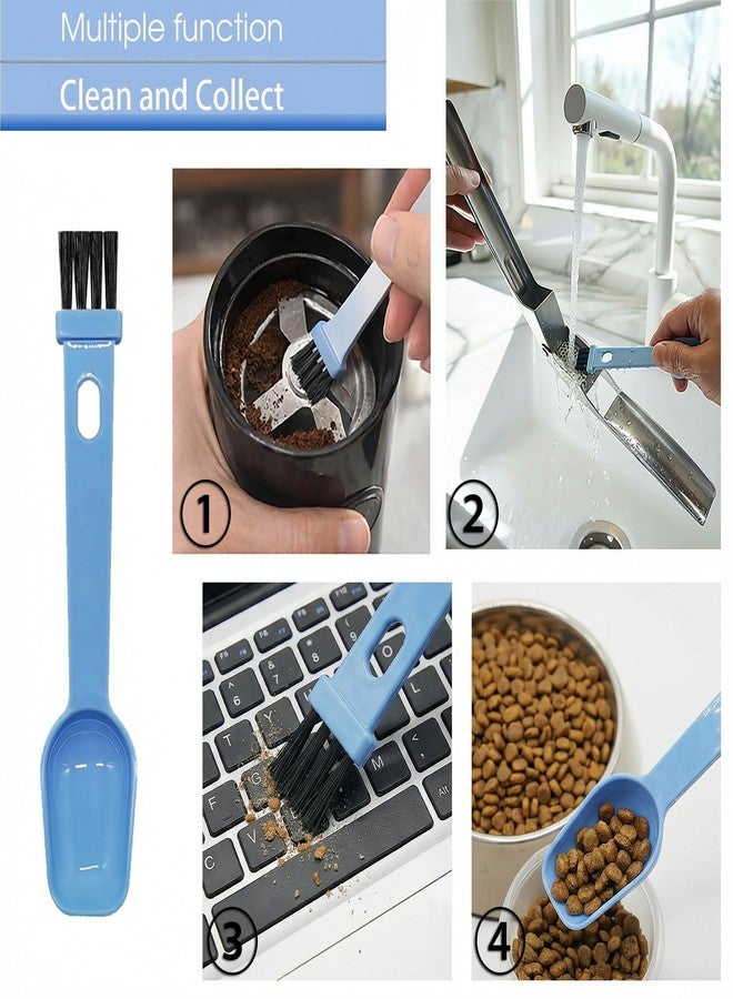 UOSLOR Silicone Garlic Peeler Tube Roller with Brush, 2-in-1 Kitchen Gadget Set, Measuring Spoon with Cleaning Brush (5ml & 3ml) and Silicone Garlic Peeler, Easy-Clean Kitchen Utensils with Hanging Loops - Image 5