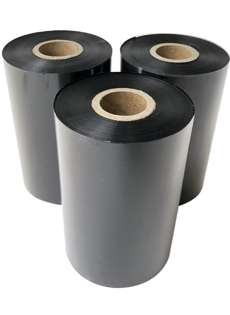 Generic Multifunctional full resin ribbon prints clearly for a long time, waterproof, alcohol-proof, scratch-resistant, and colorfast, 110*300M, universal for all kinds of labels, matte silver PET  - Image 3