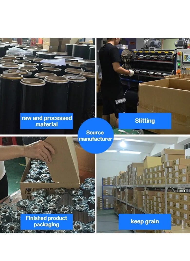 Generic Multifunctional full resin ribbon prints clearly for a long time, waterproof, alcohol-proof, scratch-resistant, and colorfast, 110*300M, universal for all kinds of labels, matte silver PET  - Image 5