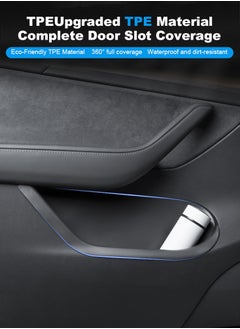Perfii Tesla Model Y Door Tray Cover Waterproof Tesla Door Storage Tray Cover, Interior Tesla Accessories  - Image 2