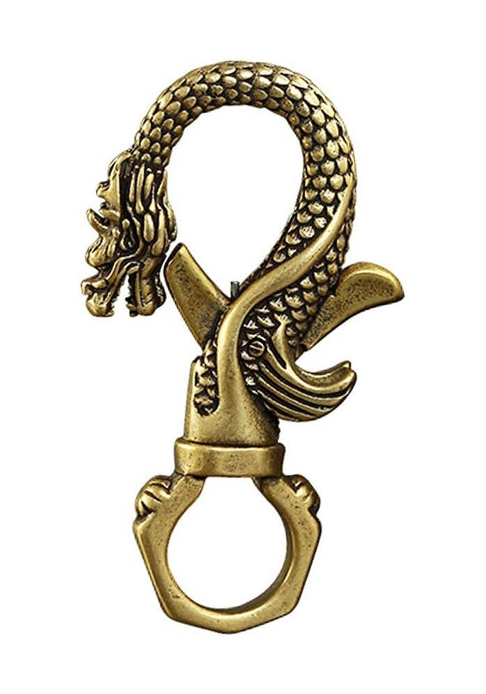 NUOBESTY Decorative Brass Dragon Lobster Clasp Snap Hook for Keychain and Bag - Image 1