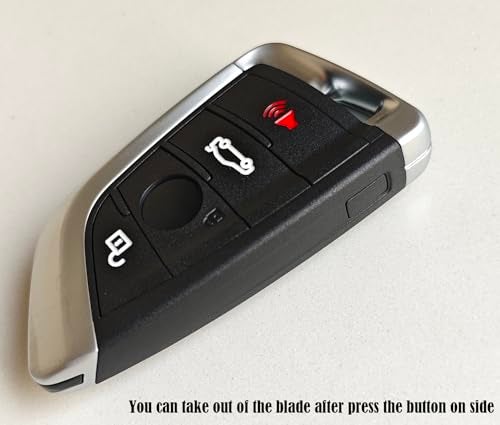 AYGUCEKE Replacement Key Fob Cover Case fit for BMW 1 3 5 Series X1 X2 X3 X5 X6 Z4 328i Z4 M5 M6 F10 F15 E90 E92 E93 Keyless Entry Key Fob Shell (Black) - Image 5