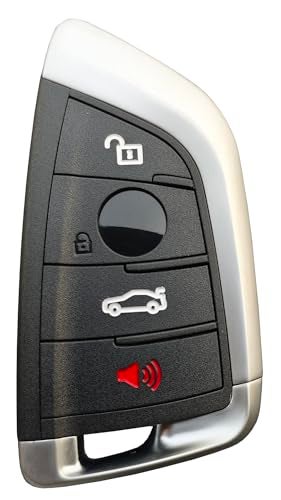 AYGUCEKE Replacement Key Fob Cover Case fit for BMW 1 3 5 Series X1 X2 X3 X5 X6 Z4 328i Z4 M5 M6 F10 F15 E90 E92 E93 Keyless Entry Key Fob Shell (Black) - Image 1