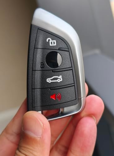 AYGUCEKE Replacement Key Fob Cover Case fit for BMW 1 3 5 Series X1 X2 X3 X5 X6 Z4 328i Z4 M5 M6 F10 F15 E90 E92 E93 Keyless Entry Key Fob Shell (Black) - Image 4