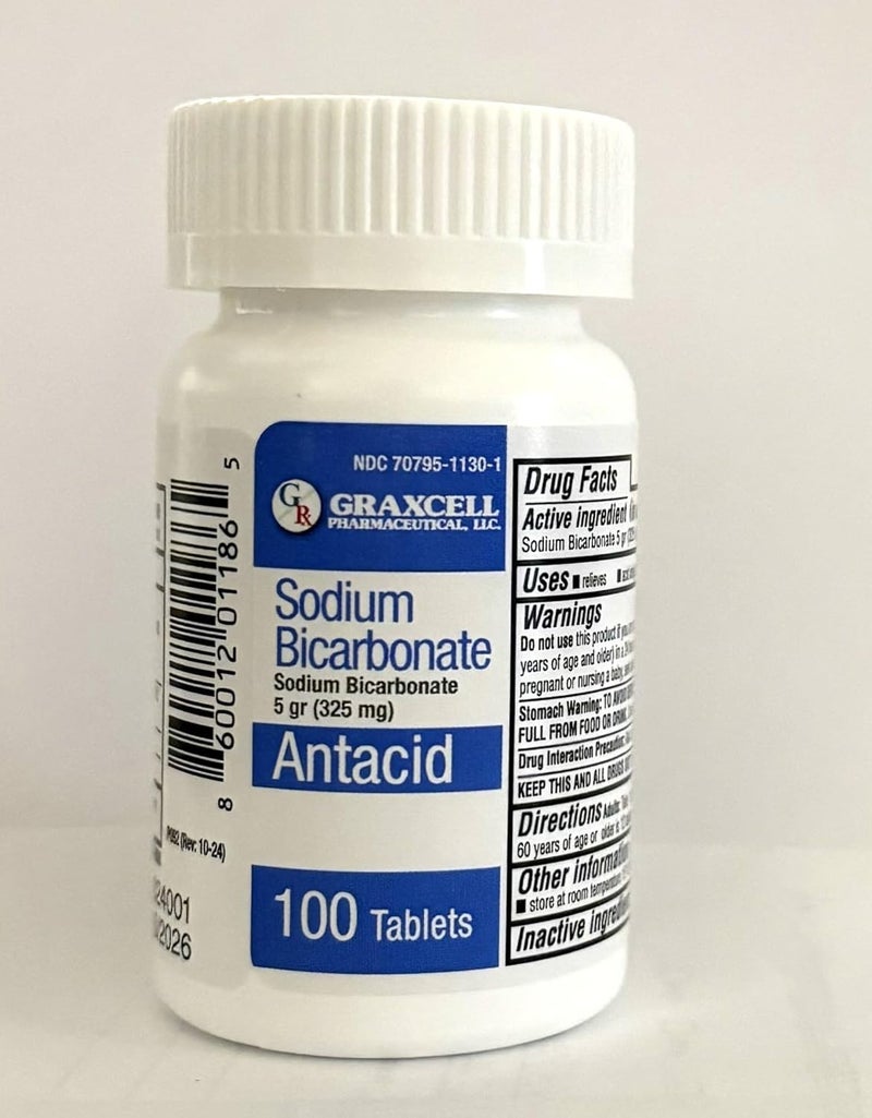 Graxcell Sodium Bicarbonate 325 MG 100 Count 