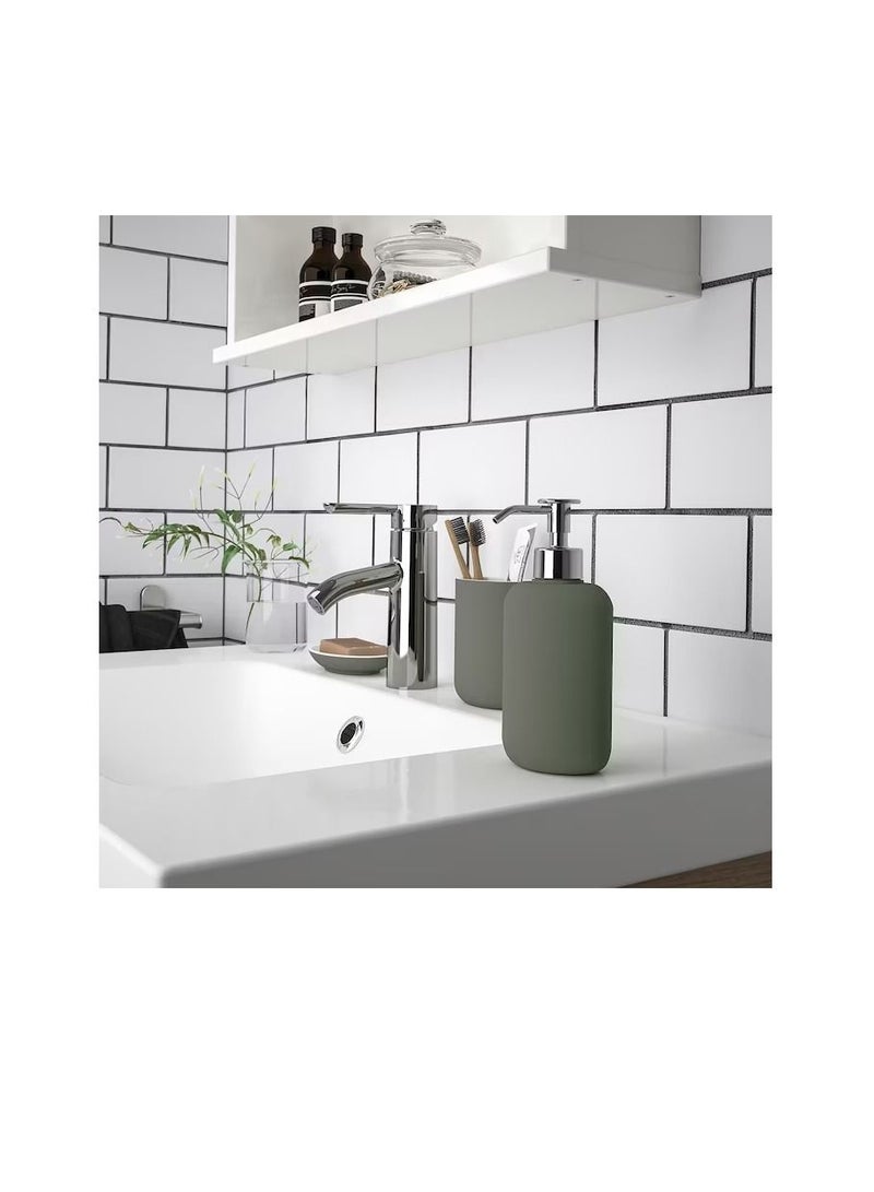 موزع صابون ، رمادي - أخضر - Image 2