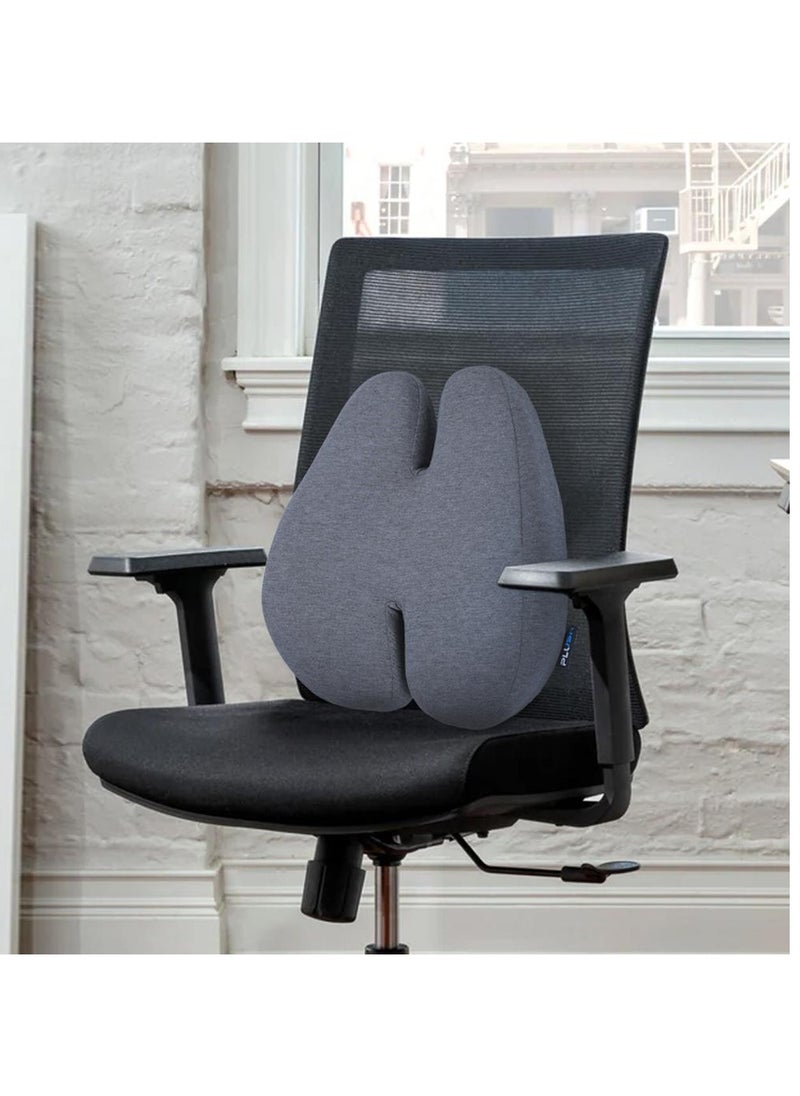 Plush - CP PLUSH Butterfly Shape Lumbar Support Pillow for Chair Advanced Memory Foam Seat Cushion for Back Helps Correct Posture and Improve Productivity - Image 1