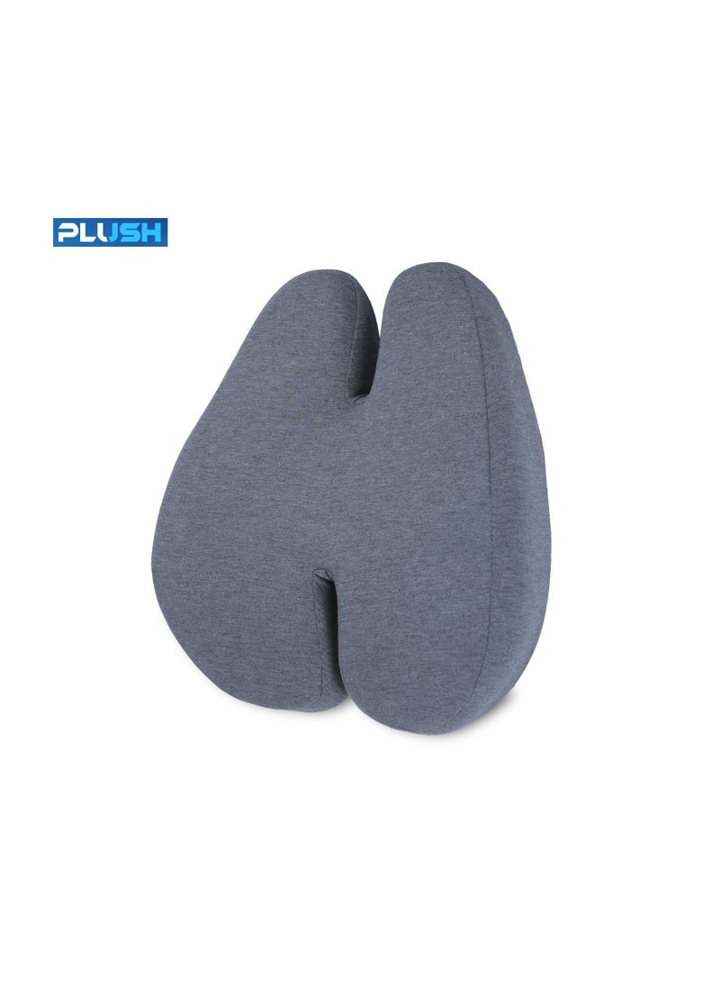 Plush - CP PLUSH Butterfly Shape Lumbar Support Pillow for Chair Advanced Memory Foam Seat Cushion for Back Helps Correct Posture and Improve Productivity - Image 1