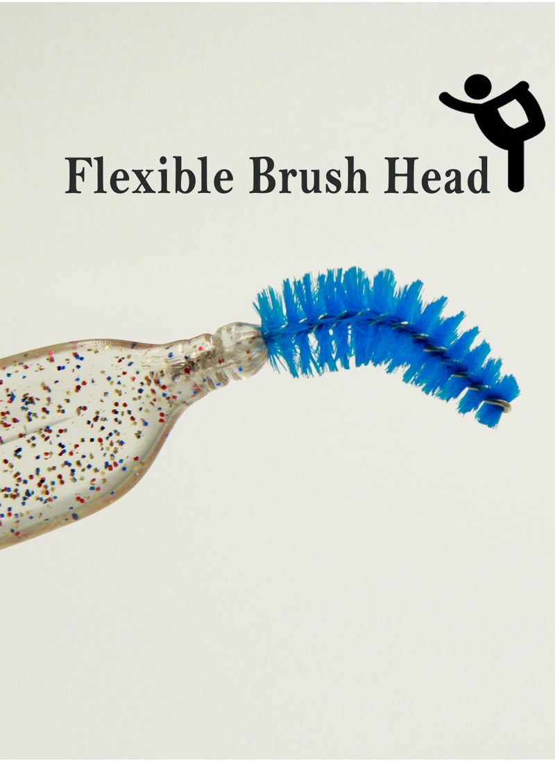 Prime Feather Shape Crystal Shining Eyelash and Eyebrow Brush  - Image 3