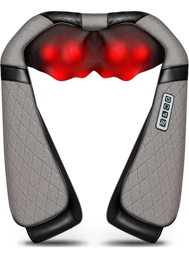 Electric Shiatsu Neck and Back Massager Pillow – 3D Deep Kneading with Heat for Muscle Pain Relief – Portable for Car, Office & Home Use (Shoulder, Foot, Lower Back) - Image 1