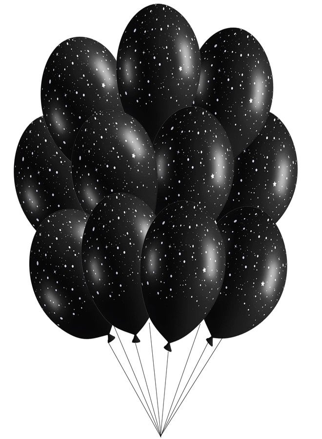 Sondeng 40Pcs Galaxy Balloons for Boys Galaxy Birthday Party Decorations Outer Space Themed Party Supplies Black Star Latex Balloon Garland Black and White Balloons for Kids - Image 1