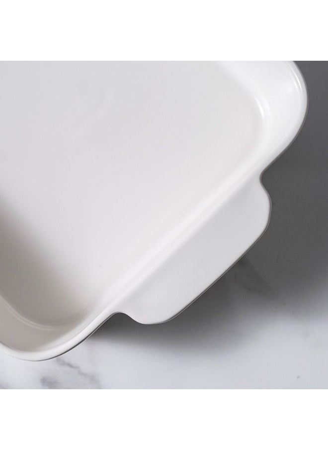 DANUBE HOME Serax Porcelain Rectangular Baking Dish for Baking Souffle Pudding Unique Design For Kitchen Hotel Restaurant Banquet and Daily Use 25.3X15.5X5CM  - Image 2