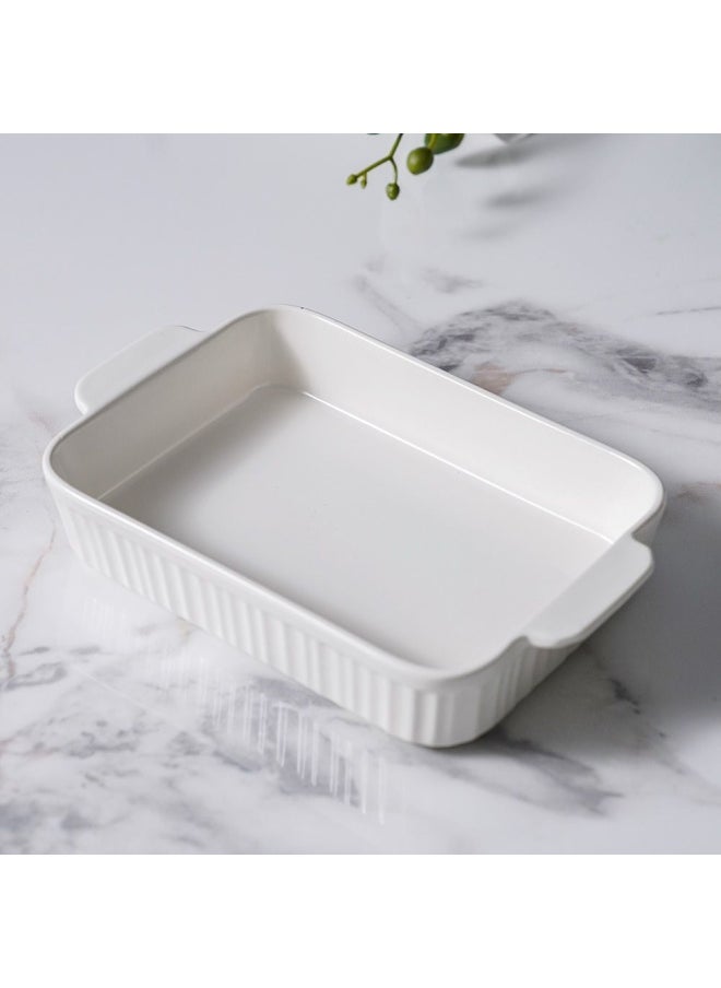 Serax Porcelain Rectangular Baking Dish for Baking Souffle Pudding Unique Design For Kitchen Hotel Restaurant Banquet and Daily Use 25.3X15.5X5CM - pzsku/Z09E17E2E80354A45E828Z/45/_/1723747889/5b212e5e-c3af-437c-a9da-3b7f52c207e1