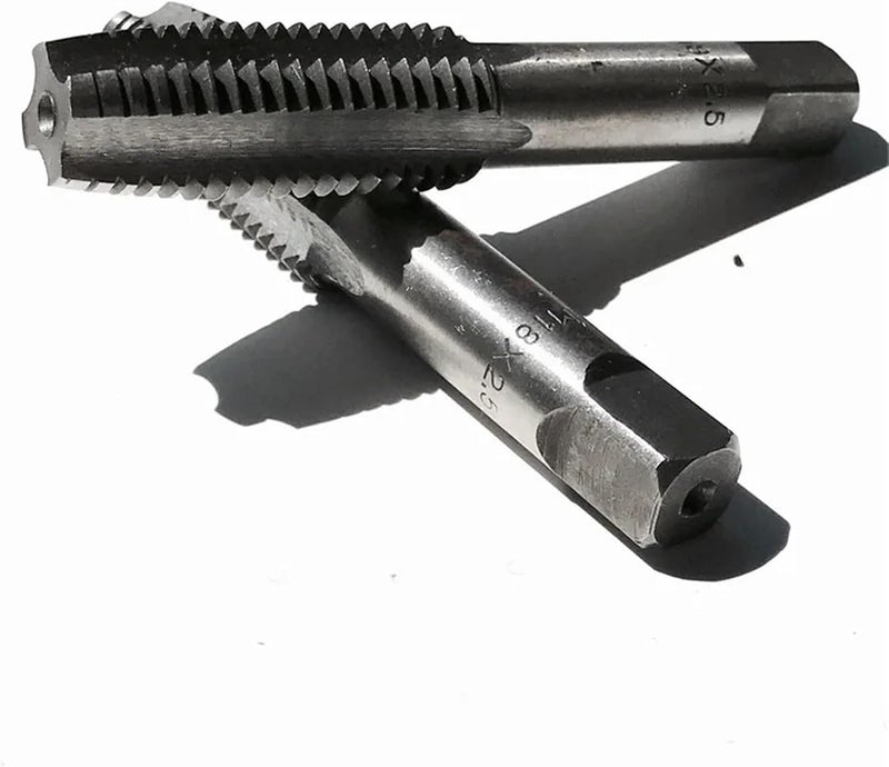 2PCS/Pair 9SiCr Made M14/M16/M18 Manual Straight Screw Taps for Handing Workpieces Internal Chip Removal(M14x1.25) - Image 4
