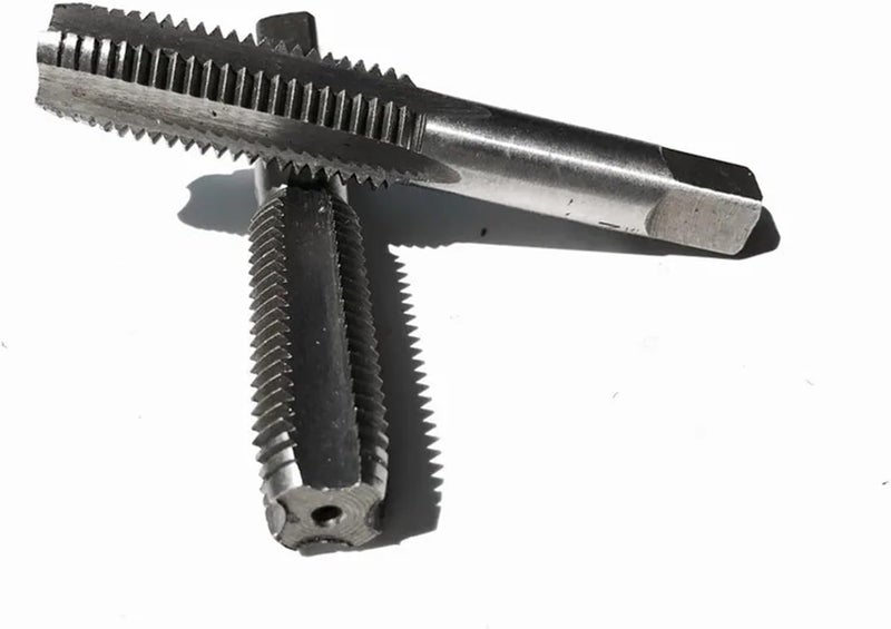 2PCS/Pair 9SiCr Made M14/M16/M18 Manual Straight Screw Taps for Handing Workpieces Internal Chip Removal(M14x1.25) - Image 1