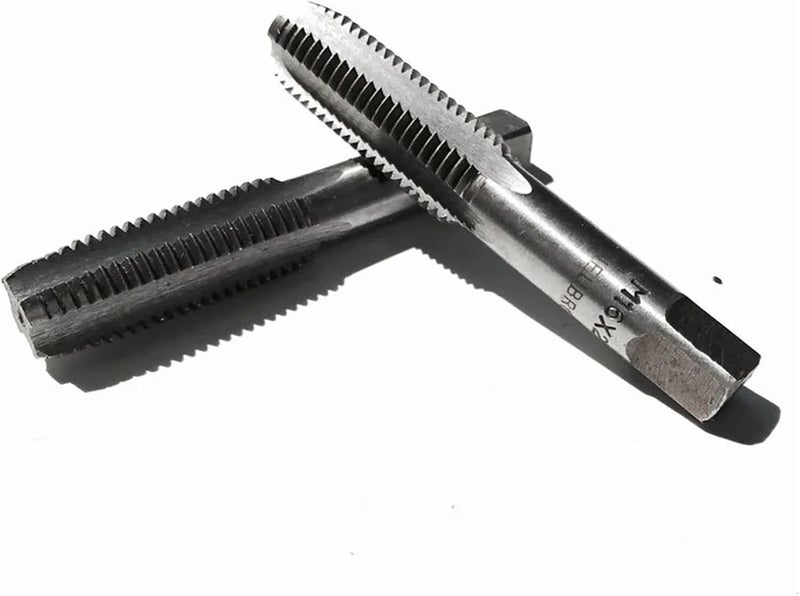 2PCS/Pair 9SiCr Made M14/M16/M18 Manual Straight Screw Taps for Handing Workpieces Internal Chip Removal(M14x1.25) - Image 3