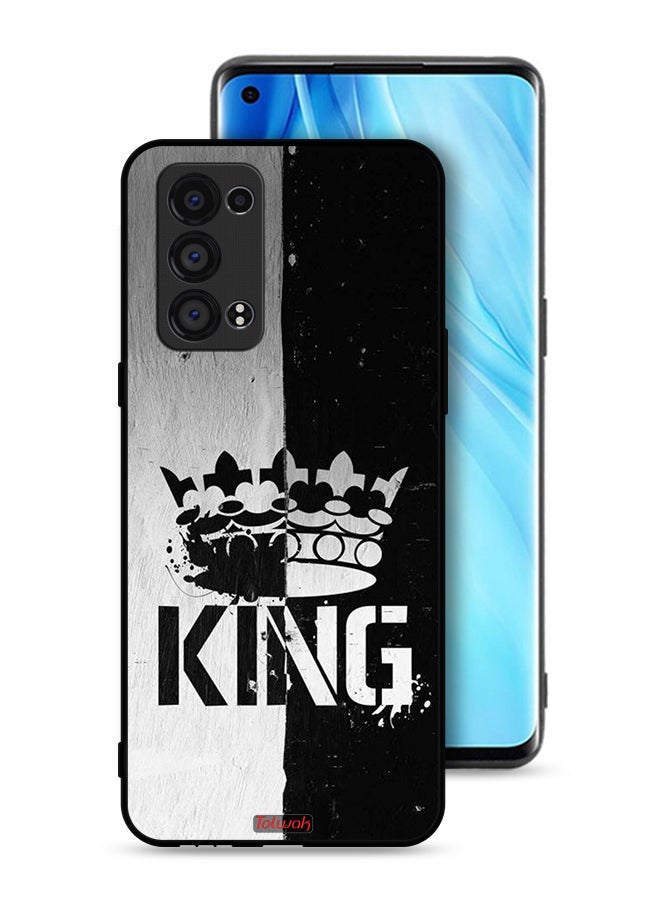 Tolwak Oppo Reno6 Pro Plus 5G Protective Case Cover King Vintage - Image 1