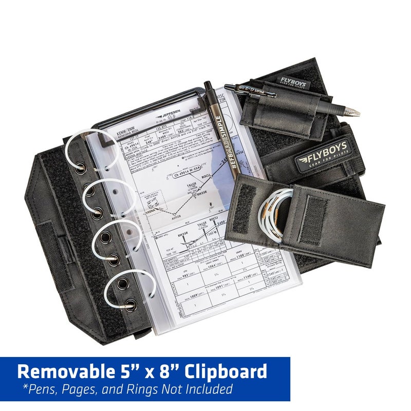 Flyboys - Reversible Kneeboard with Clipboard, Black | FB3316BLK - Image 2