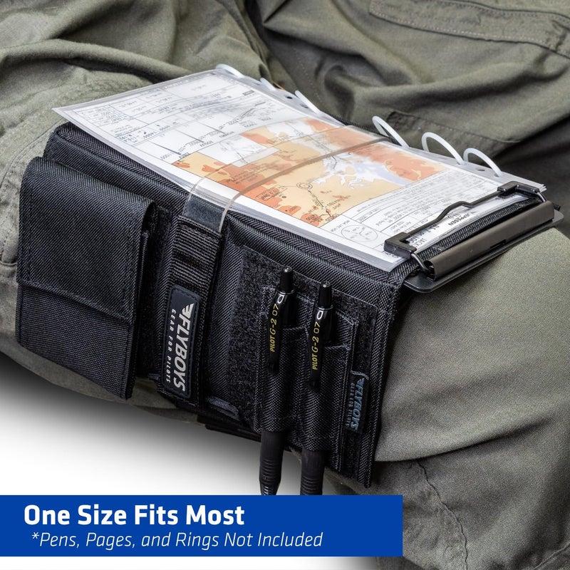 Flyboys - Reversible Kneeboard with Clipboard, Black | FB3316BLK - Image 4