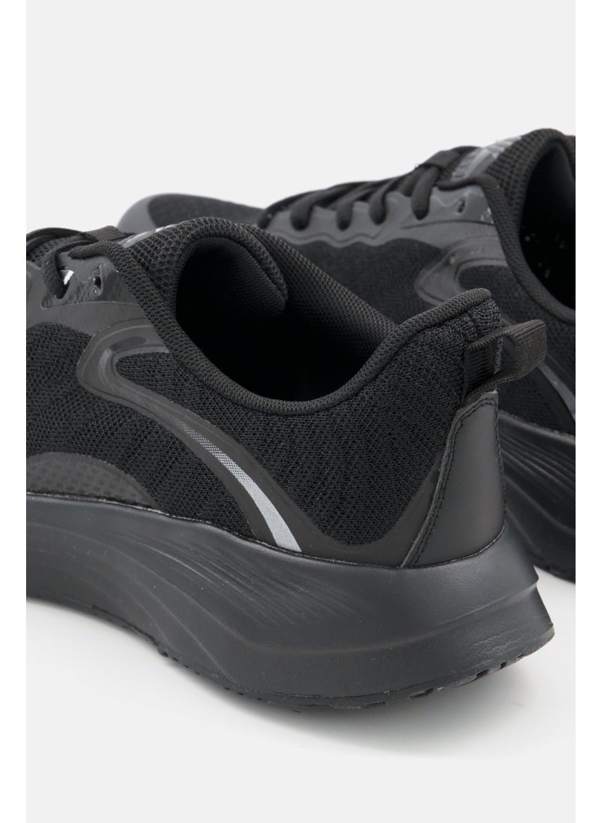 RBX - Men Lace Up Light Weight Running Shoes, Black - Image 1