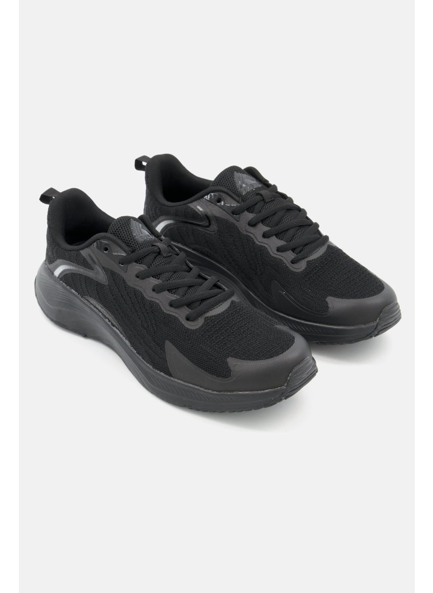 RBX - Men Lace Up Light Weight Running Shoes, Black - Image 1