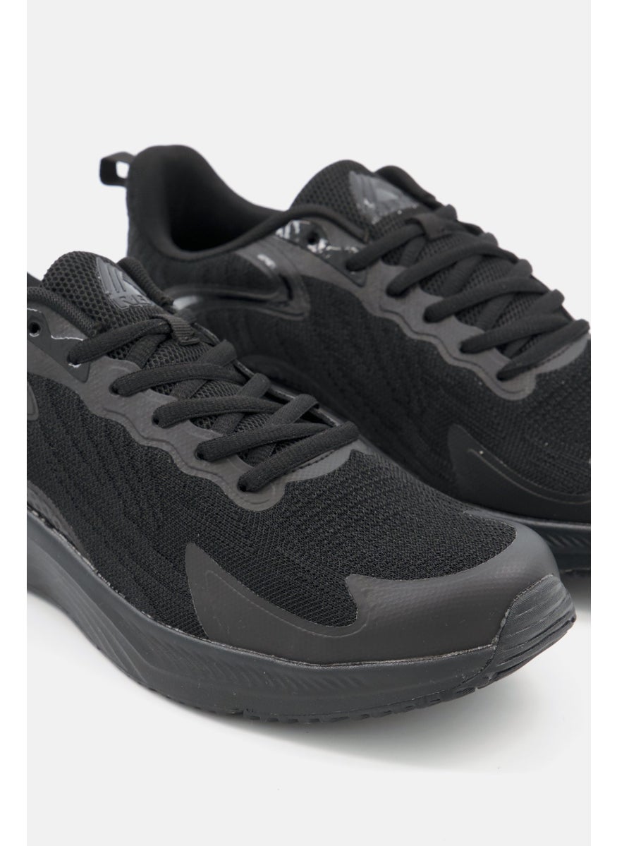 RBX - Men Lace Up Light Weight Running Shoes, Black - Image 1