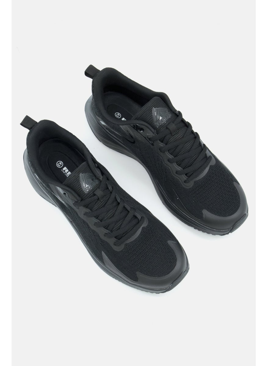 RBX - Men Lace Up Light Weight Running Shoes, Black - Image 1