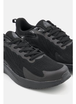 RBX Men Lace Up Light Weight Running Shoes, Black  - Image 3