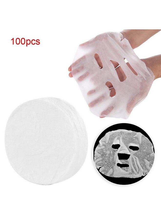 Sonew 100Pcs/Pack Compressed Face Nonwoven Fiber Skin Care Diy Facial Cotton Skin Care Wrapped Masks - Image 4