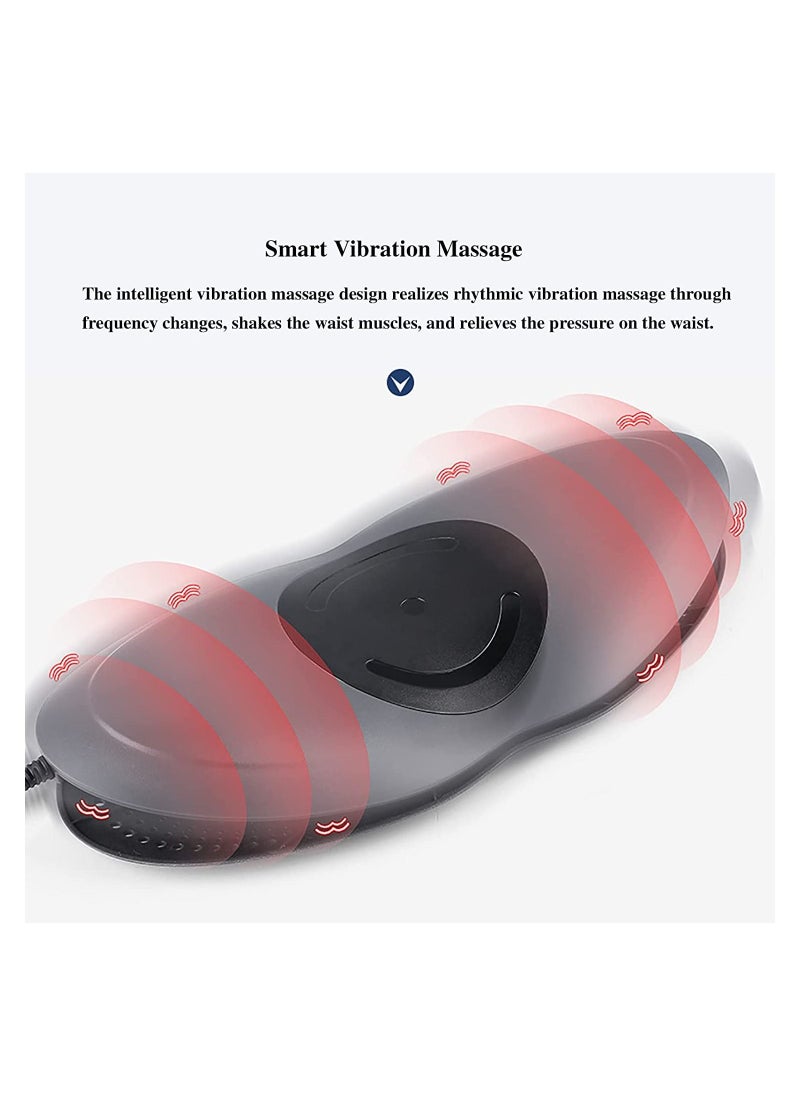 Generic - Lower Back Massager for Pain Relief with Heat Vibrating Lumbar Support Traction Device with Airbag and Portable Office Back Massage Full Waist Stretcher Cushion for Sciatica Pain Relief - Image 1