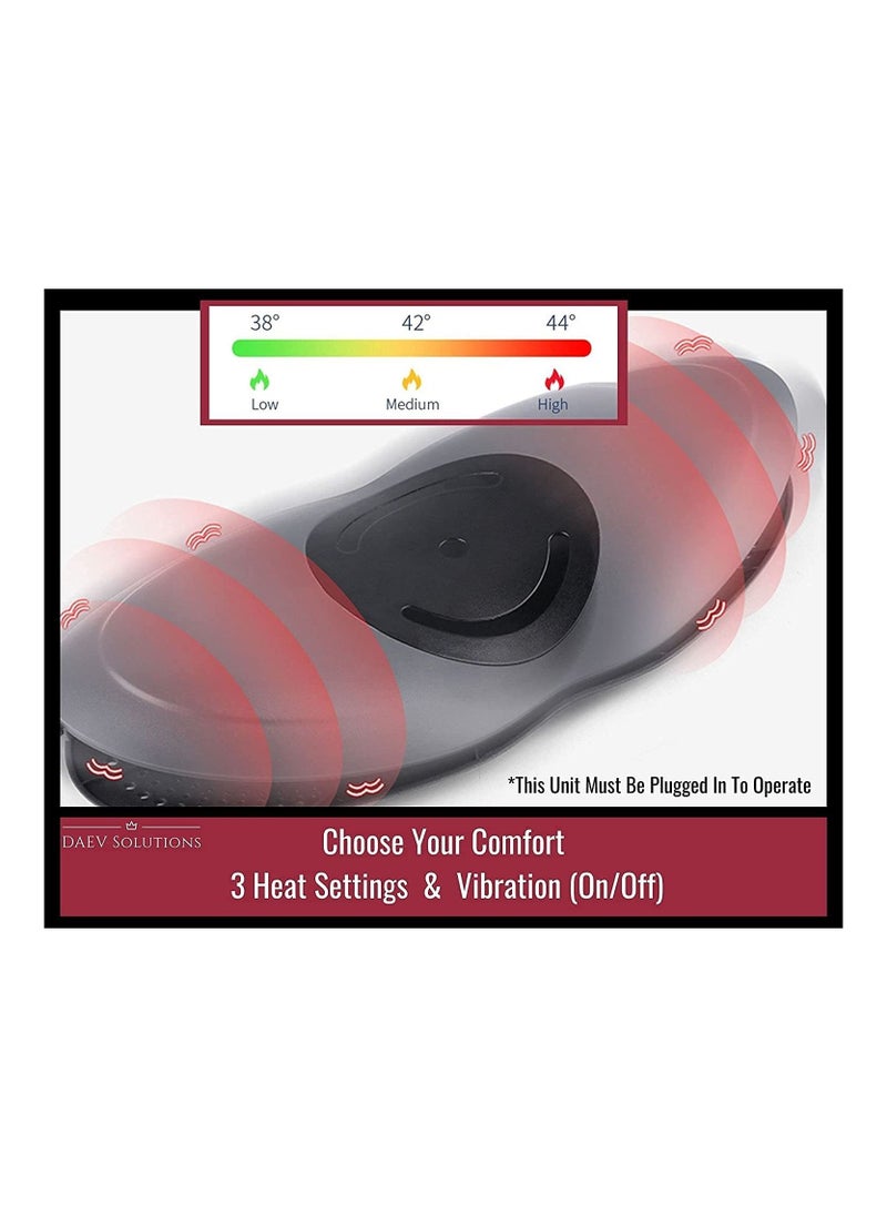 Generic - Lower Back Massager for Pain Relief with Heat Vibrating Lumbar Support Traction Device with Airbag and Portable Office Back Massage Full Waist Stretcher Cushion for Sciatica Pain Relief - Image 1