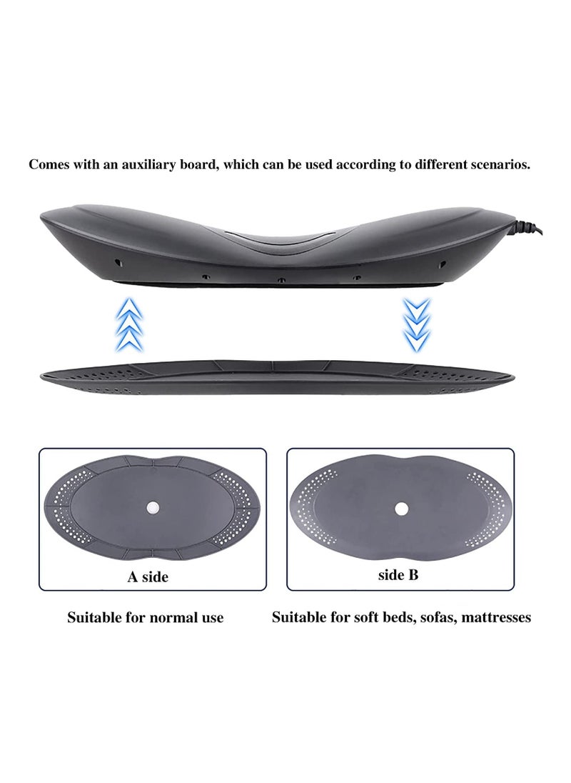 Generic - Lower Back Massager for Pain Relief with Heat Vibrating Lumbar Support Traction Device with Airbag and Portable Office Back Massage Full Waist Stretcher Cushion for Sciatica Pain Relief - Image 1