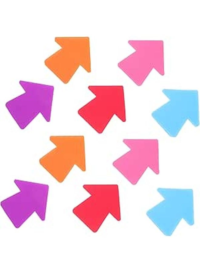 20 Pcs Colorful Arrow Shape Carpet Markers for Classroom Agility Training Yoga and Learning - Image 1
