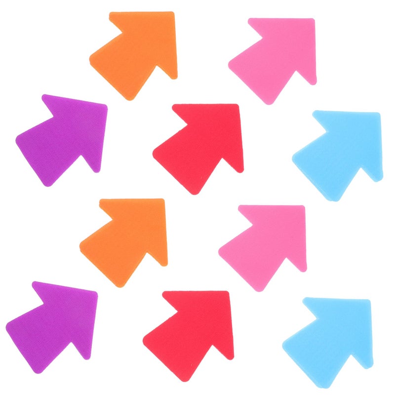 20 Pcs Colorful Arrow Shape Carpet Markers for Classroom Agility Training Yoga and Learning - Image 2