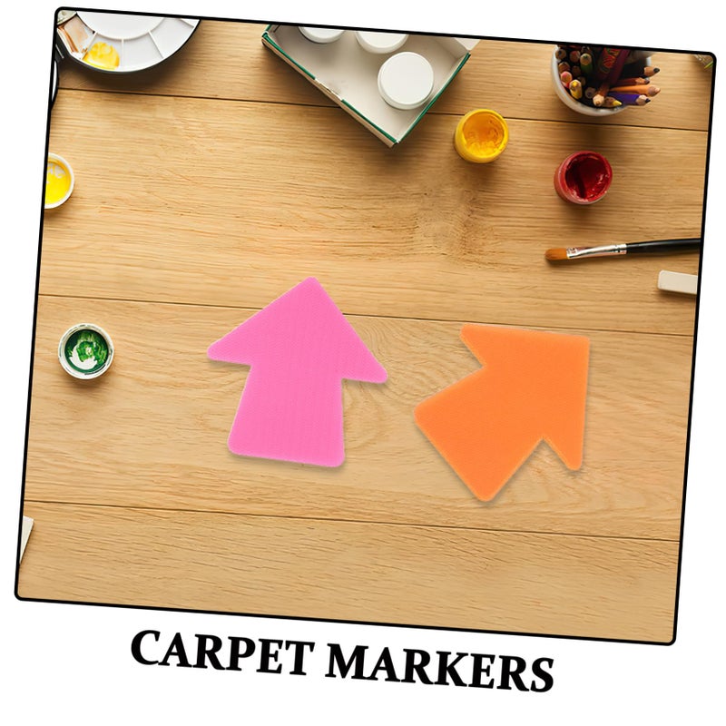 20 Pcs Colorful Arrow Shape Carpet Markers for Classroom Agility Training Yoga and Learning - Image 4