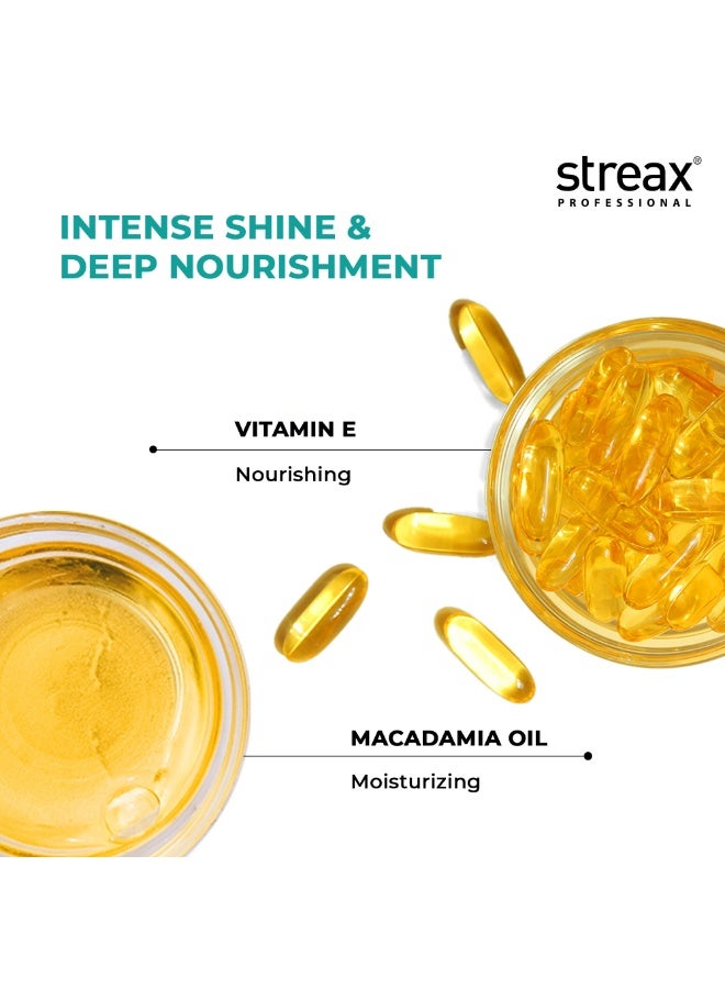 Streax Pack Of 2 Professional Vitariche Gloss Hair Serum - Controls Frizz & Enhances Shine for a Sleek, Polished Look with Macadamia Oil & Vitamin E 100 ml x 2 - Image 4