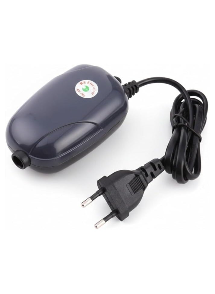 🔥 Powerful air pump for fish tanks 🚀 Ultra-quiet oxygen motor 🚀 Professional freshwater and saltwater aquarium aeration with air stone and hose. - Image 1